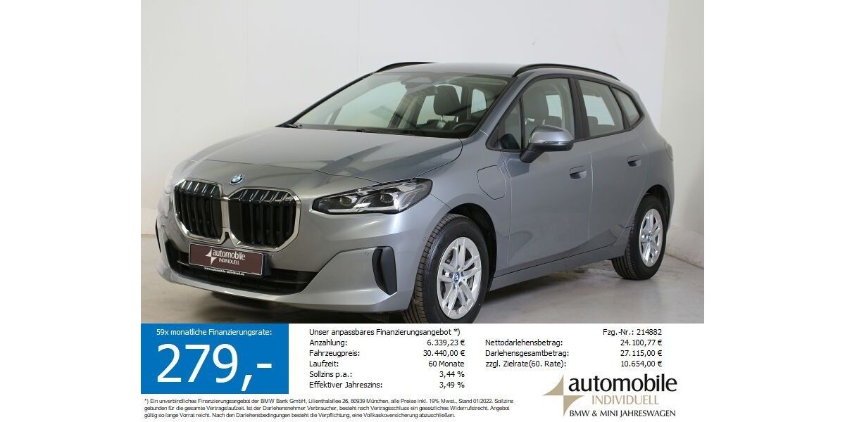 BMW 225 Active Tourer 27.950 km 29.840 &euro; Paderborn 33100