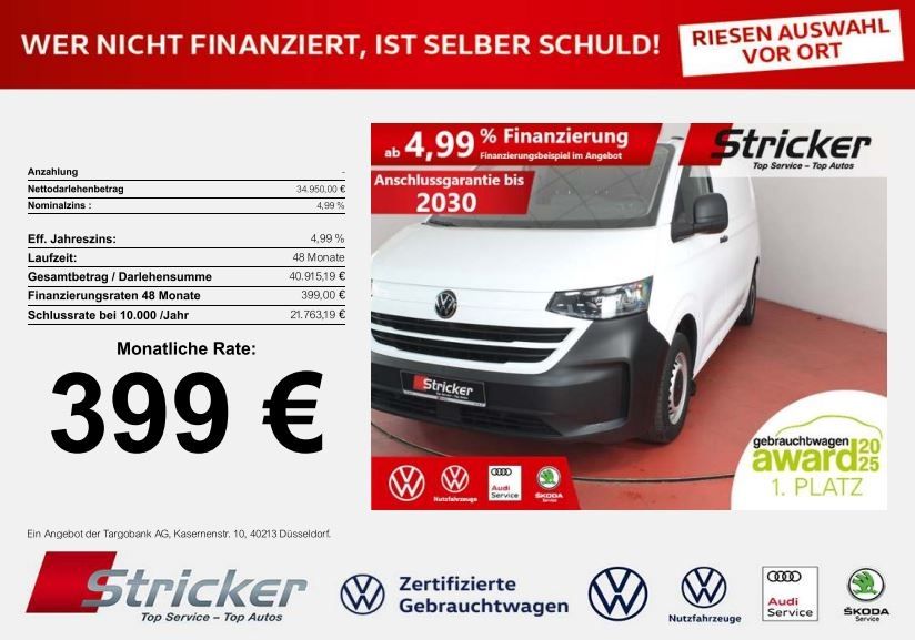 VW T7 Transporter 40.699 km 33.949 &euro; Horn-Bad Meinberg 32805