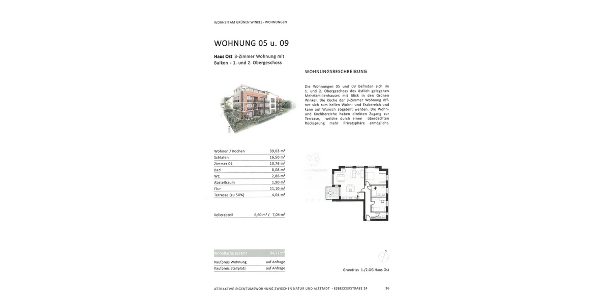Etagenwohnung Lippstadt - 3 Zimmer, 94 m&sup2;, 1.415&euro; | Angebot:27347606