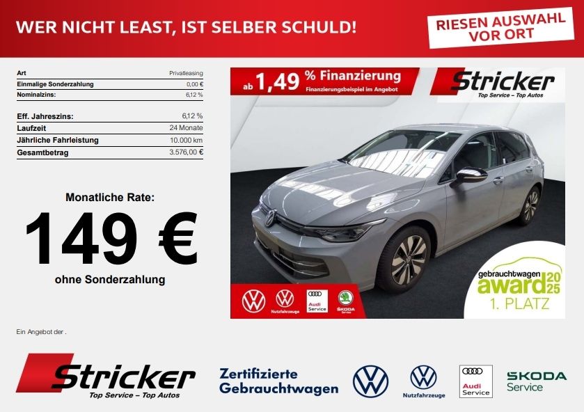 VW Golf 10.237 km 26.449 &euro; Detmold 32760