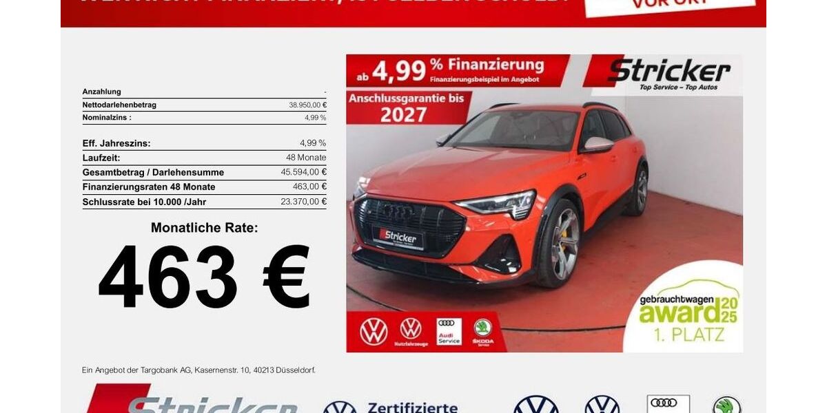 Audi e-tron 51.381 km 37.949 &euro; Horn-Bad Meinberg 32805
